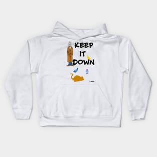 Keep it Down with Birds and Cat Kids Hoodie